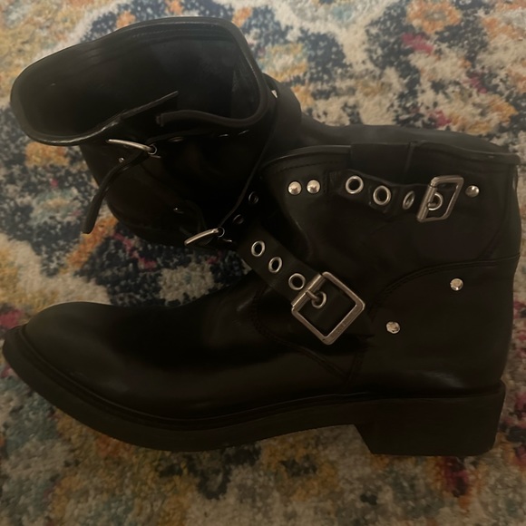 Golden Goose Shoes Boots High Harness Biker Bootie Size 42 / 11-new w/o box - Picture 3 of 4